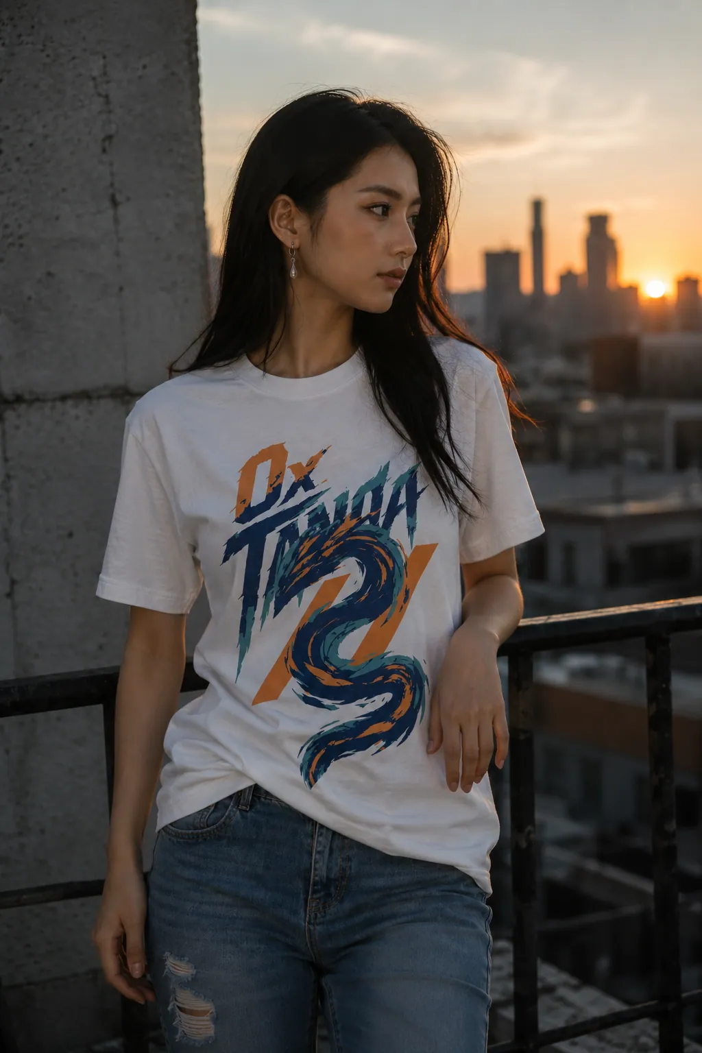 Genesis Reg Tee — white, detail